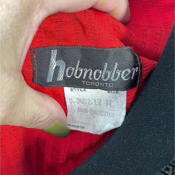 Vintage 1980s blazer, red jacket, secretary grannycore, Hobnobber, NOS - Picture 8 of 9